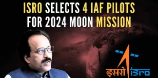 Four test pilots from the Indian Air Force have been selected as Astronaut-Designates for the mission
