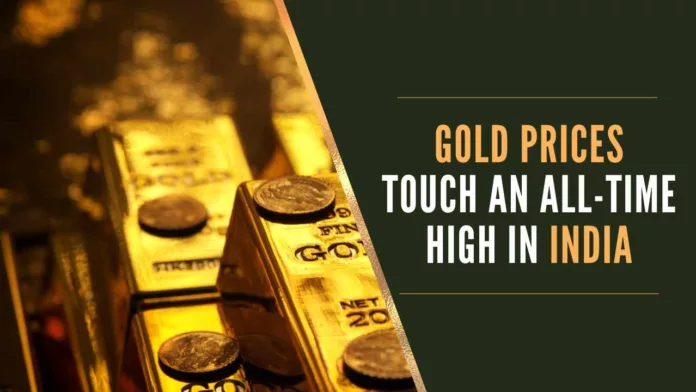 India imports a large quantity of gold and rising global prices have a direct impact on the domestic market
