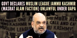 MHA issued a notification declaring that the Muslim League Jammu Kashmir (Masarat Alam faction), referred to as the MLJK-MA, chaired by Masarat Alam Bhat, is known for its anti-India and pro-Pakistan propaganda