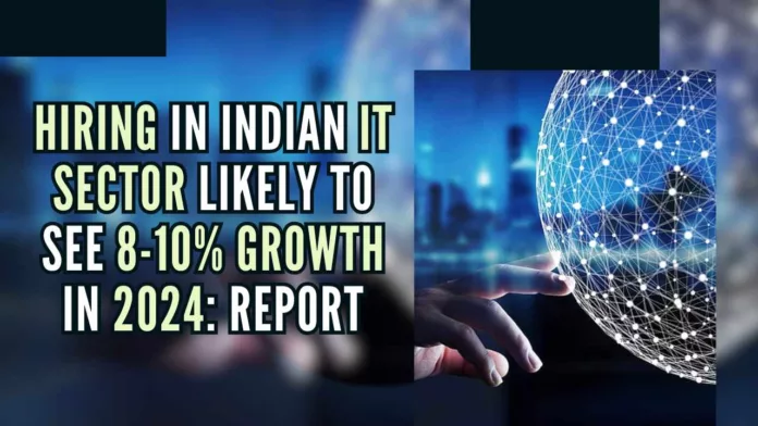 IT sector has been estimated to have witnessed a growth of 40-45 percent of jobs in 2023 as compared to 2022