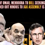 The Opposition of Omar Abdullah, Mehbooba Mufti, and ilk in Kashmir, including M Y Tarigami of CPIM, to the nomination of three non-Muslims to the J&K Assembly is genocidal