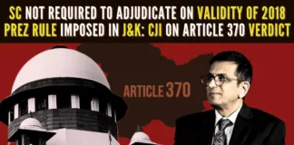Statehood of Jammu and Kashmir should also be restored soon since Article 370 is a temporary measure for UT, says CJI