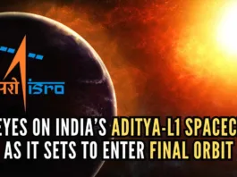 Aditya-L1 will be placed in a halo orbit around Lagrange point 1 (L1) of the Sun-Earth system, about 1.5 million km from Earth