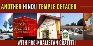 The Vijay's Sherawali Temple in Hayward has been defaced with pro-Khalistan graffiti