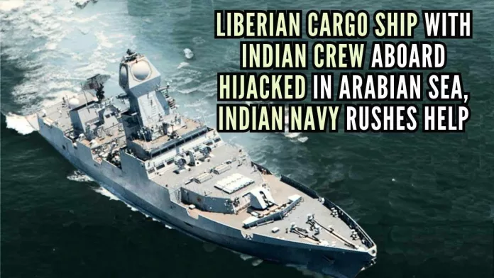 The hijacked ship, ‘MV Lila Norfolk’ sent an SOS indicating around 5-6 armed hijackers boarding the ship