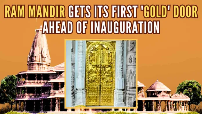 A total of 46 doors will be installed in the Ram Temple, out of which 42 will be coated with gold