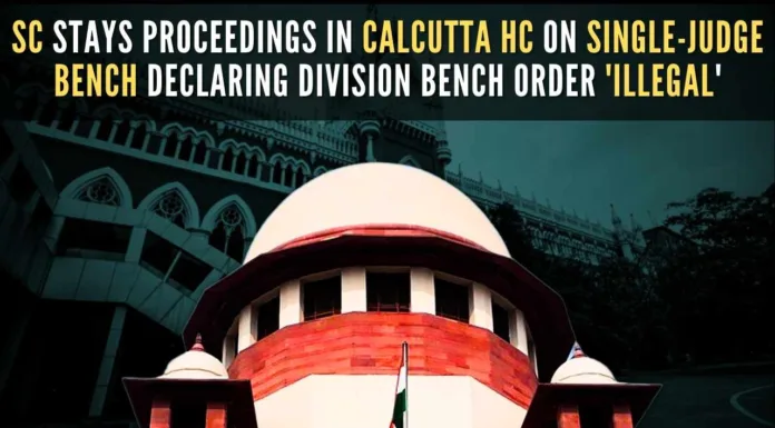 The order passed by the single-judge bench on Wednesday calling for a CBI probe in the matter was stayed by a division bench of Justices Soumen Sen and Uday Kumar