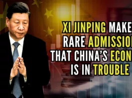 This is the first time that Xi has mentioned China’s economic challenges