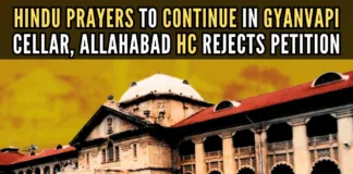 The plea was filed by the Anjuman Intezamia Masjid Committee challenging a Jan 31 district court order, permitting the conduct of Hindu prayers in the southern cellar or basement (Tehkhana) of the Gyanvapi