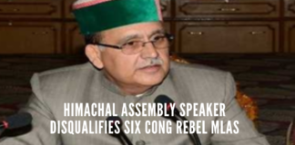 Himachal Assembly Speaker disqualifies six Cong rebel MLAs for cross-voting