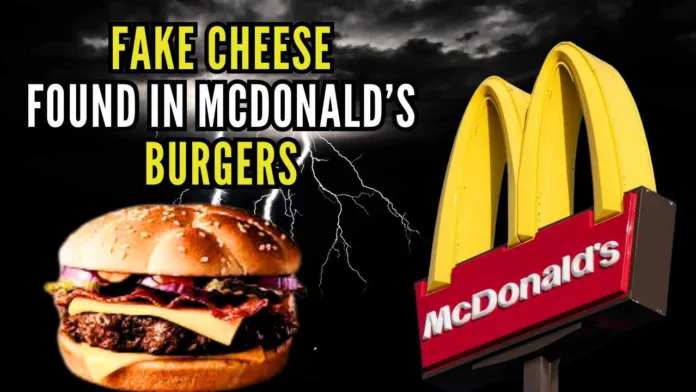 Fast food chain McDonald’s is under the Maharashtra FDA’s scanner for using fake cheese in burgers instead of actual cheese
