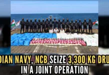 Massive crack down on drugs cartel by Indian Navy, NCB; 3,300 kg drugs seized from dhow