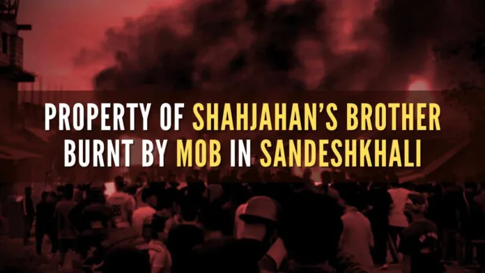 Property of TMC leader’s brother Sheikh Sirajuddin was reportedly set ablaze by the agitated villagers