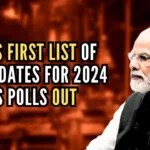 PM Modi is the most high-profile name featuring in the first list of the BJP for Parliamentary elections