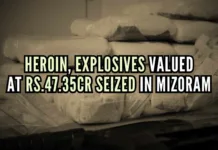 The heroin and apprehended persons have been handed over to the police in Zokhawthar for further legal proceedings
