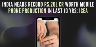 The industry had set itself a target of Rs.20 lakh crore worth of mobile phone production over the last 10 years (2014-2024)