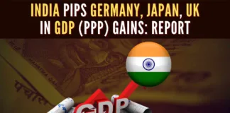 Indian economy, when seen at PPP, is 3.6 times that of the UK, 2.1 times that of Japan and 2.5 times that of Germany