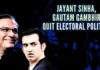 Jayant Sinha and Gautam Gambhir came out with similarly worded posts in X, announcing the end of their political career courteously, thanking the Prime Minister and BJP