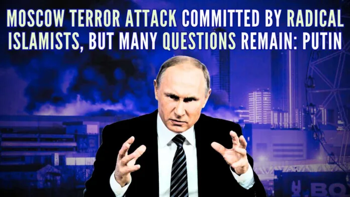 The investigation into the terrorist attack should be carried out to the highest degree professionally, says Putin