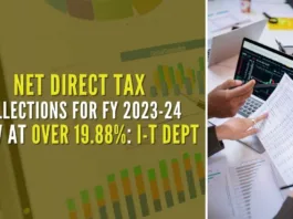 Net direct tax collection of Rs.18,90,259 cr as on March 17, 2024, includes CIT Personal Income Tax including Securities Transaction Tax