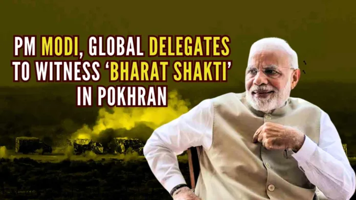 Prime Minister Modi will witness war exercise 'Bharat Shakti' at Pokhran field firing range in Jaisalmer