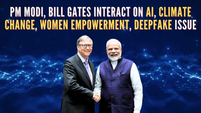 During his interaction with Gates, PM Modi covered a spectrum of critical topics ranging from AI to India's impressive advancements in digital technology
