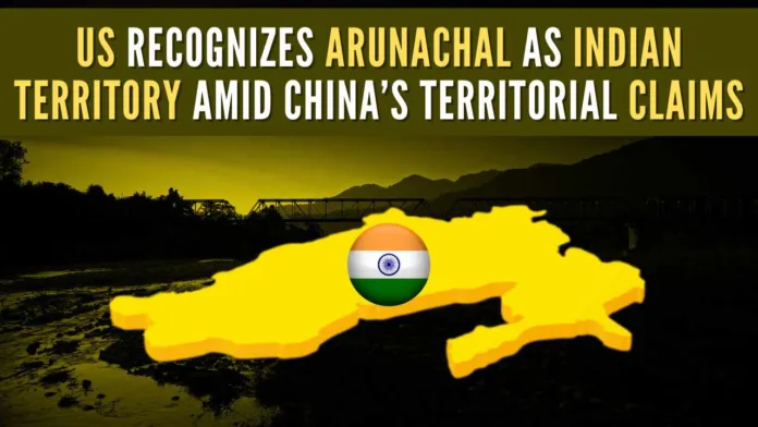 India has repeatedly rejected China's territorial claims over Arunachal Pradesh, asserting that the state is an integral part of the country