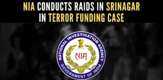 Raids are being carried out in the district in connection with a militancy-related case