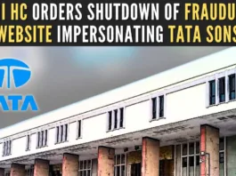 Granting an ad-interim injunction in favour of Tata Sons in its trademark infringement suit, the court directed the defendant entity to immediately take down the impersonating website