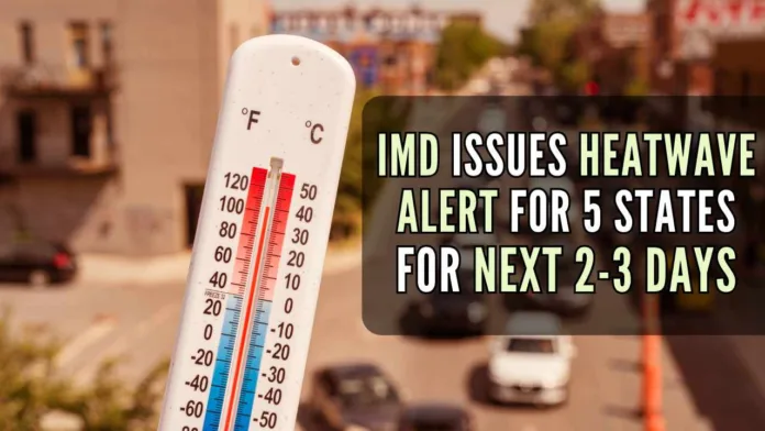 According to IMD's forecast, mercury is set to rise in parts of the country by 2-3 degrees Celsius