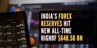 RBI Governor Shaktikanta Das referred to the record foreign exchange reserves as a reflection of the strength of the Indian economy
