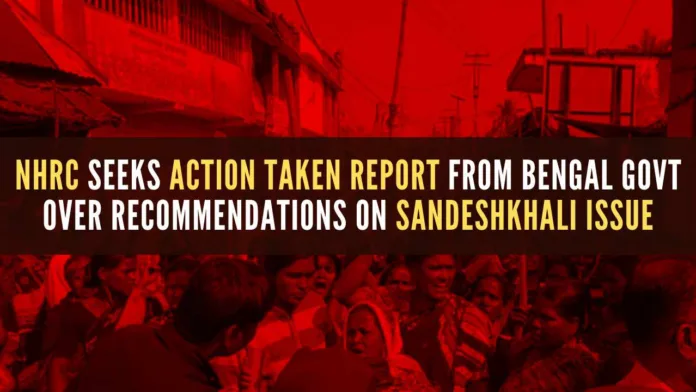The Commission has sent its spot enquiry report to the Chief Secretary and DGP, West Bengal for submitting an Action Taken Report within eight weeks on each of the recommendations made therein