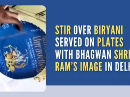 As soon as the information came to light, local members objected the shop owner from selling biryani in those plates and also complained to the Police