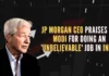 JP Morgan CEO complimented PM Modi for his resilience in challenging outdated bureaucratic systems, calling him "tough