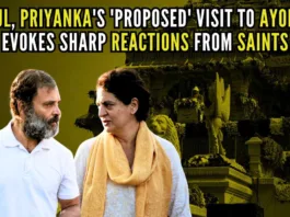 Ayodhya saints react strongly amidst reports of Rahul, Priyanka planning to visit the holy city to offer prayers at the Ram Mandir