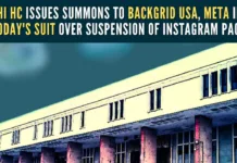 The suit concerns the suspension of the Instagram page for TV Today’s magazine