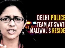 A Delhi Police team today also reached Swati Maliwal's residence in connection with the matter