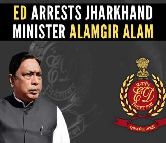 Alamgir Alam was arrested days after the recovery of cash amounting to more than Rs.35 crore