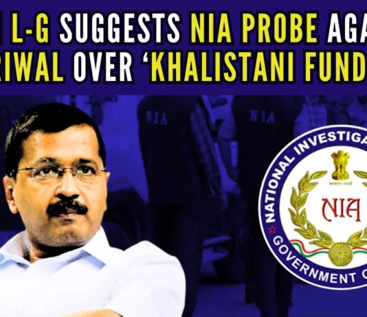 Delhi L-G had received a complaint that AAP had received USD 16 million from pro-Khalistani groups for facilitating the release of Devendra Pal Bhullar and espousing pro-Khalistani sentiments