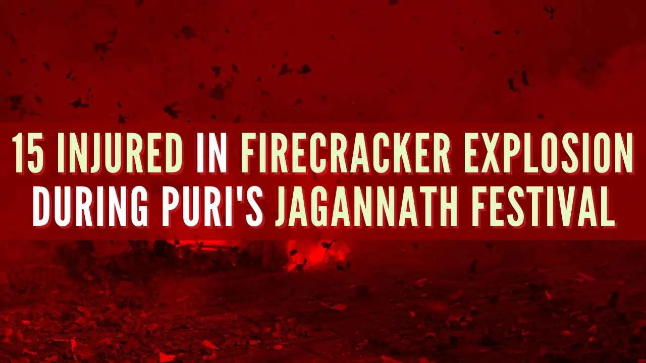 Cracker Explosion During Jagannath's Chandan Jatra In Puri