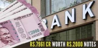 Who are all holding this high-value currency worth Rs.7961 crores?