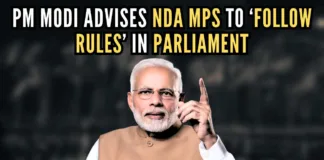 PM Modi asks NDA MPs to ensure that their behaviour on the floor of the House is exemplary