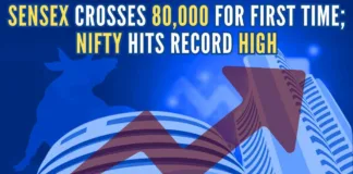 This is the first time that the 30-stock Sensex has crossed the 80,000 mark
