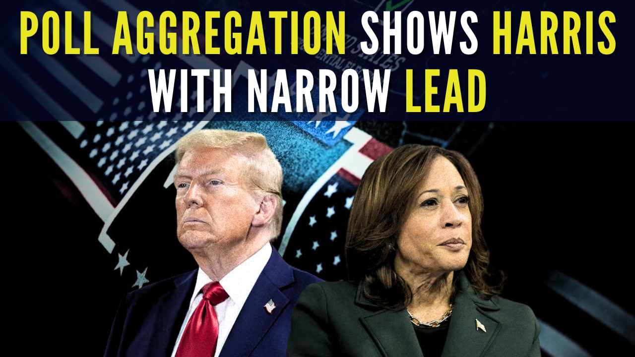 US Election Poll Aggregation Shows Harris with Narrow Lead