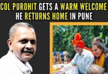 As Purohit returned to Pune on Sunday, supporters gathered outside his home to celebrate his acquittal