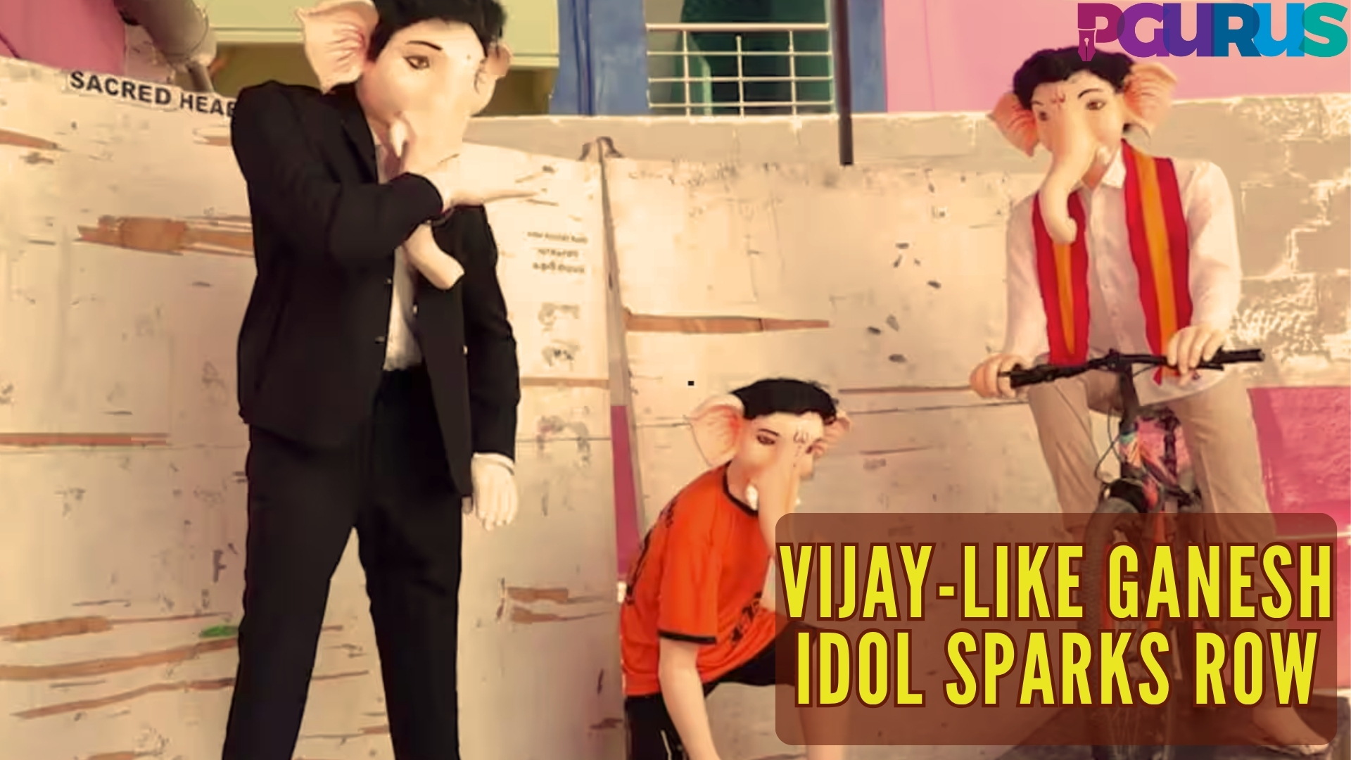 Tamil Nadu BJP Seeks Removal Of CM Vijay like Vinayagar Idol In Chennai tamil-nadu-bjp-seeks-removal-of-cm-vijay-like-vinayagar-idol-in-chennai