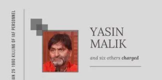 30 years on, a TADA Special Court frames charges against Yasin Malik and six others in the killing of 6 IAF personnel