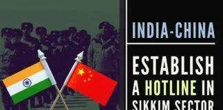 In a move that will reduce tensions, India and China establish a hotline in the Sikkim sector