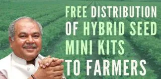 The objective of Seed Mini Kit programme is to polarise new varieties with high yield potential and other useful features