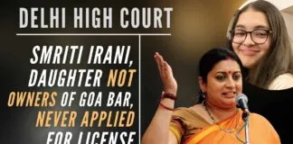 The controversy had begun towards the end of last month as the Opposition party called for Irani to be sacked, alleging that her daughter was running an illegal bar in Goa